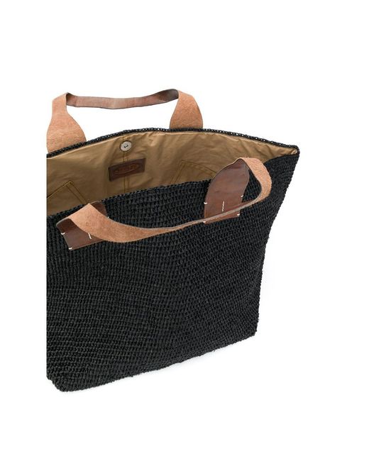 IBELIV Black Tokyo Ii Woven Tote Bag