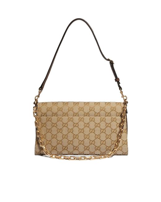 Gucci Metallic Horsebit Ristretto Medium Shoulder Bag