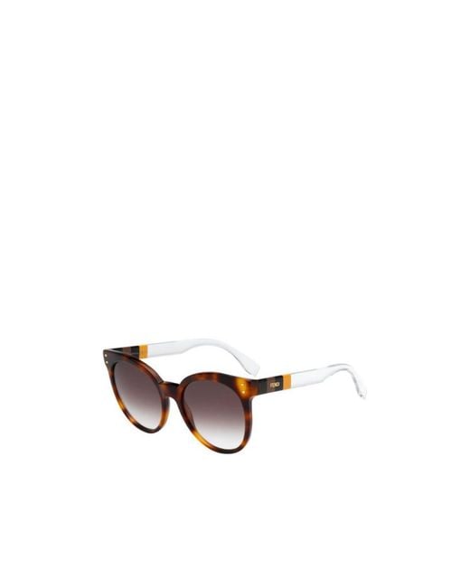 Fendi White Logo Details Sunglasses