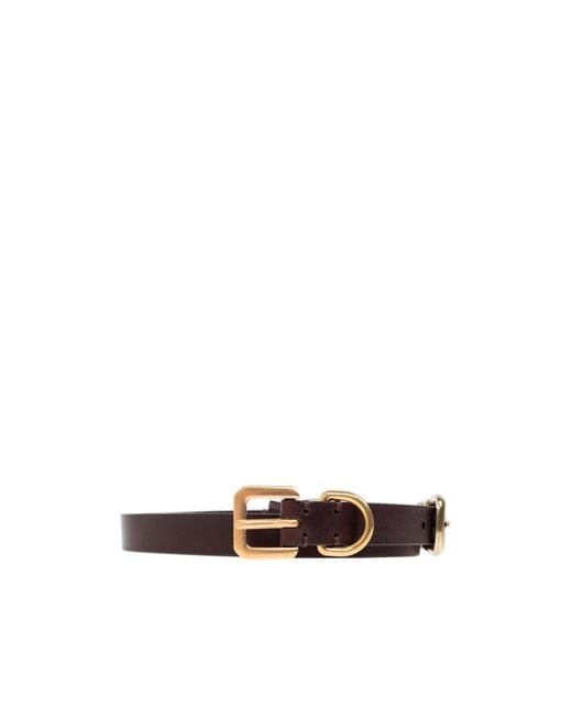 Etro White Triple Buckle Belt