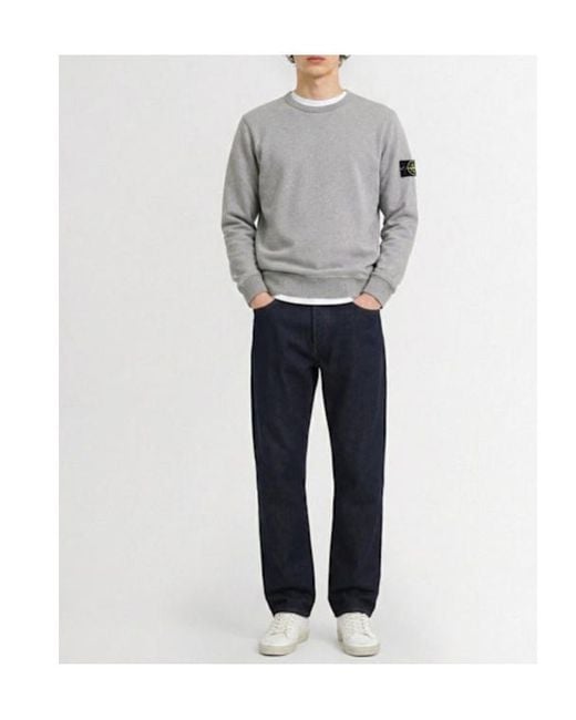Stone Island Black Brushed Cotton Sweatshirt for men