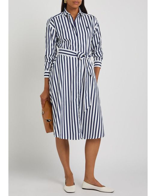 Polo Ralph Lauren Blue Mid-Length Shirt Dress