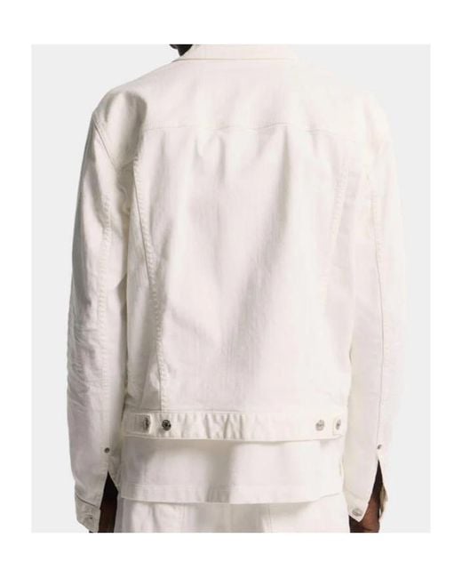 DSquared² White Garment Dyed Dan Jean Jacket for men