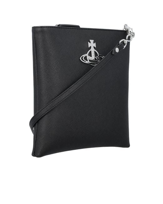 Vivienne Westwood Black Squire Satchel Bag