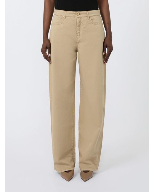 Max Mara Natural Wide-Leg Trousers