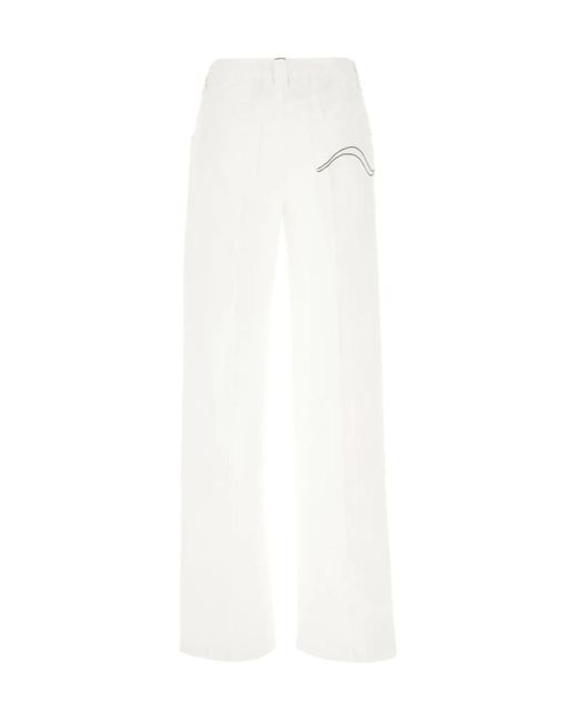 Seafarer White Straight-Leg Jeans