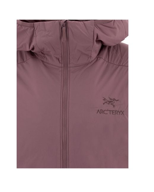 Arc'teryx Purple Atom Hooded Jacket for men