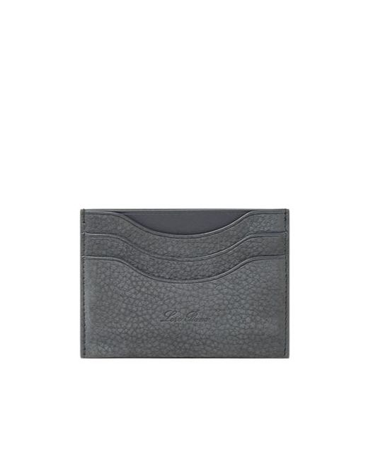 Loro Piana Gray Extra Card Holder for men