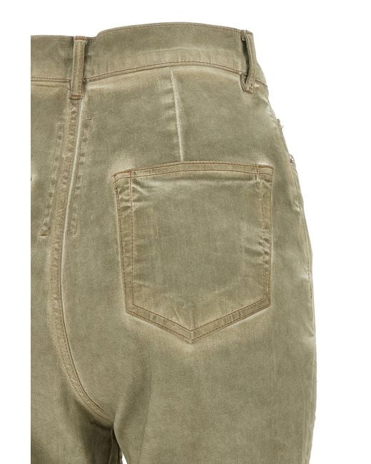 Rick Owens Green Bolan Bootcut Jeans
