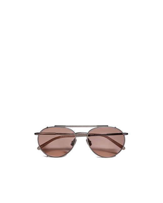 Brunello Cucinelli Pink Full-Rim Sunglasses