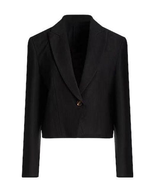 Brunello Cucinelli Black Single-Breasted Blazer
