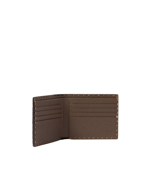 Fendi Orange Selleria Wallet for men
