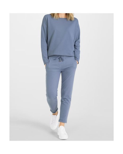 Juvia Blue Drawstring Waist Casual Pants