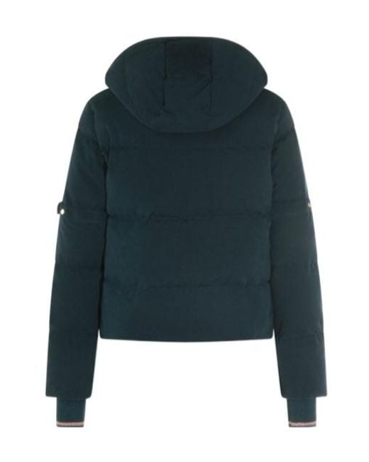 Thom Browne Blue Hooded Down Jacket