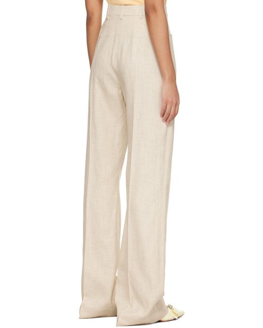 Jacquemus White Le Pantalon Sauge