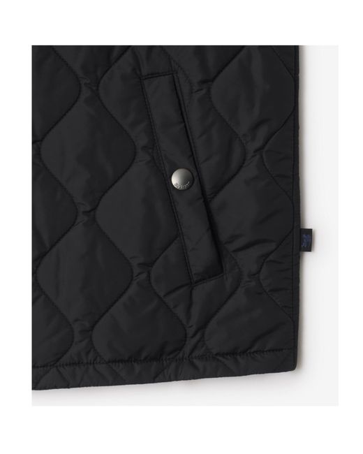 Burberry Black Quilted Nylon Gilet for men