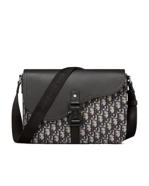 Dior Black Saddle Messenger Bag for men
