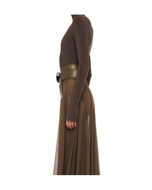 Norma Kamali Green Turtle Bodysuit