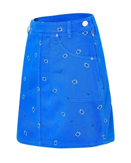 KENZO Blue Short Skirts