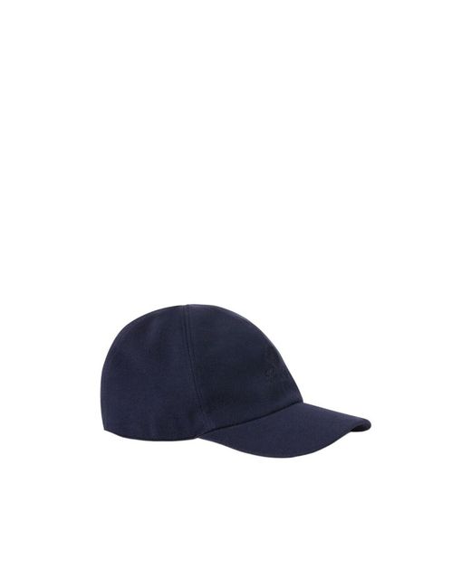 Loro Piana Blue Logo Embroidered Baseball Cap for men