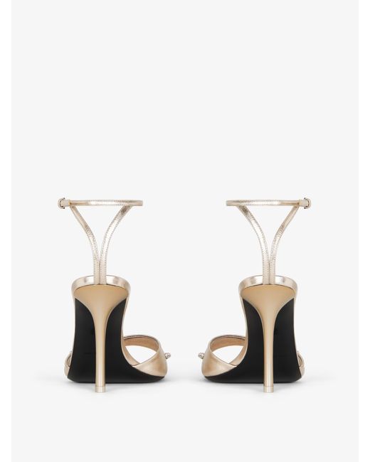 Givenchy White Stitch Sandals