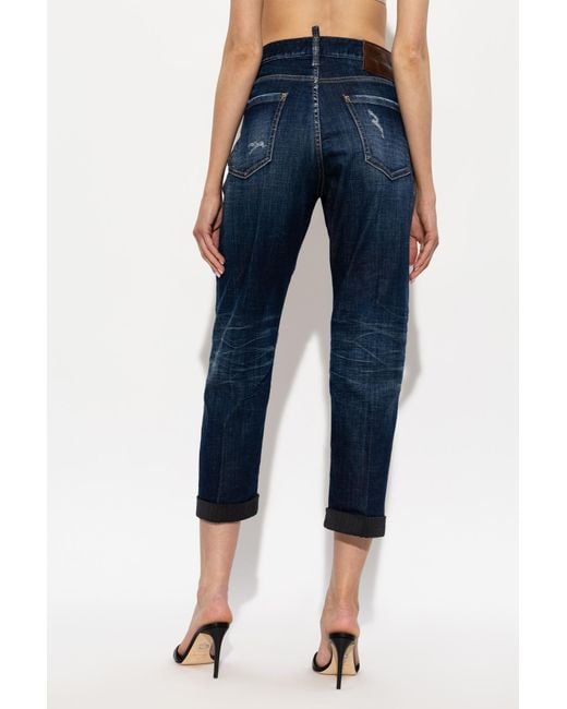 DSquared² Blue Tomboy Distressed Jeans