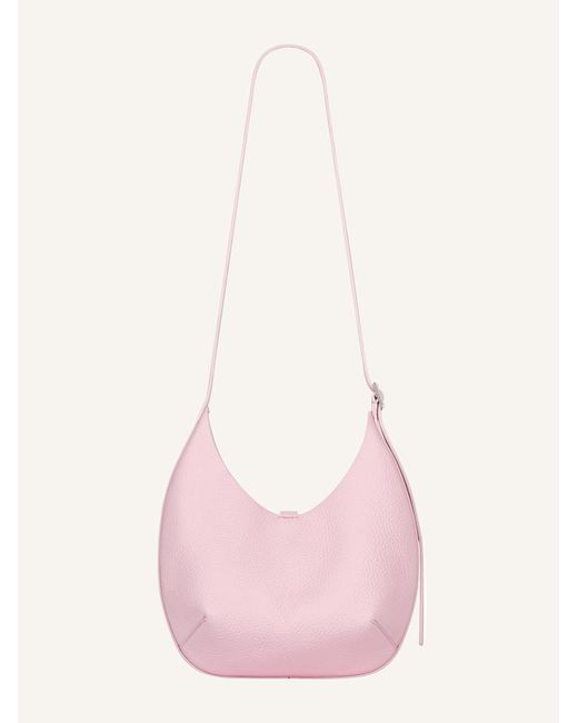 Courreges Pink Small Logo-Buckle Shoulder Bag