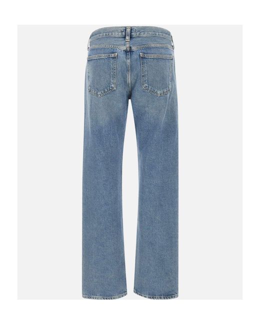 Agolde Blue Downtown Low Rise Jeans