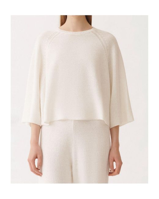 Fabiana Filippi Natural Crew Neck Knitwear