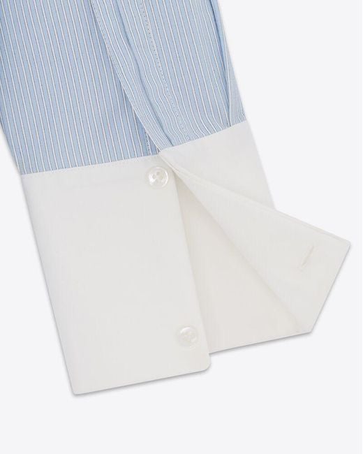 Saint Laurent Blue Winchester Boyfriend Shirt