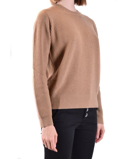 Pinko Pink Round Neck Logo Sweater