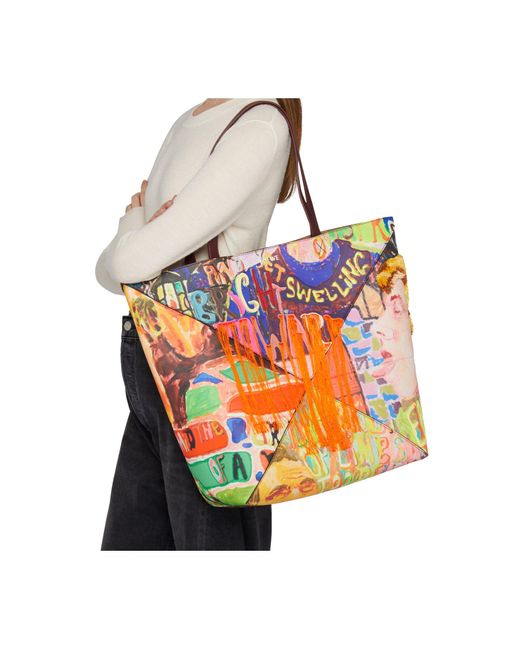 Loewe Red Patterned Shoulder Bag