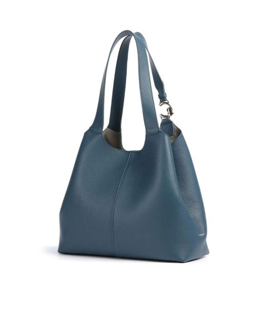 Coccinelle Blue C-Easy Large Shoulder Bag