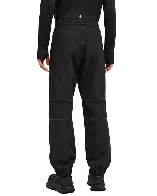 Moncler Black Grenoble Logo Embossed Drawstring Track Pants for men