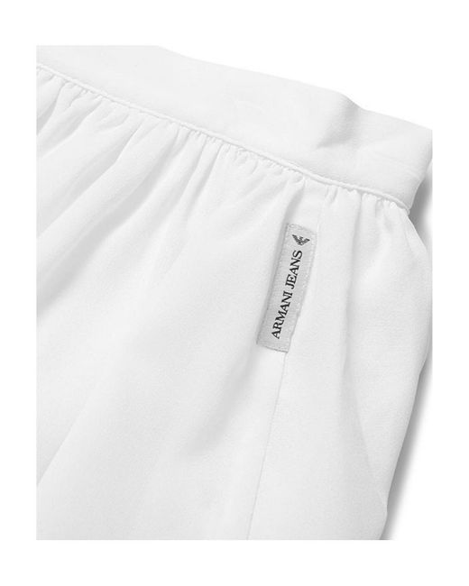 Armani Jeans White Emblem Skirt