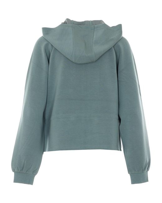 Liu Jo Blue Zip-Up Hooded Sweatshirt