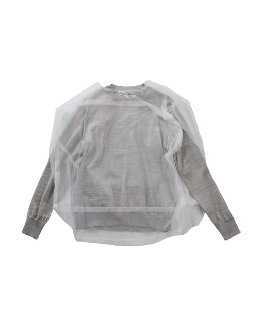 Comme des Garçons Gray Layered Sweatshirt