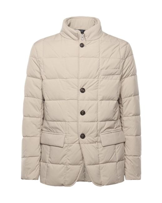 Fay Natural Quilted Zip-Closure Coat for men