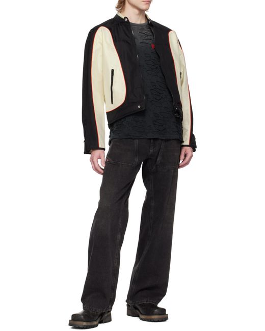 DIESEL Black Light Jackets for men