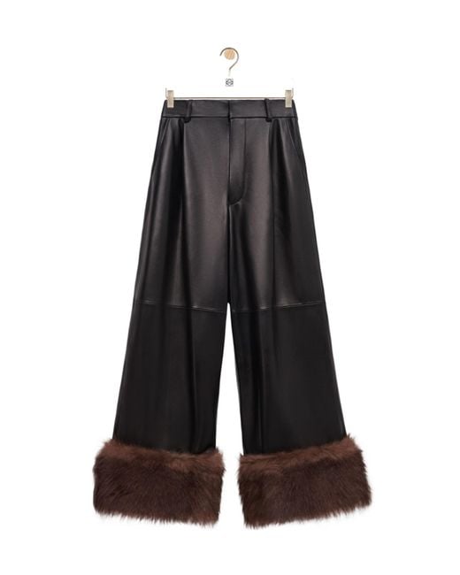 Loewe Black Mid-Rise Cuffed Pants