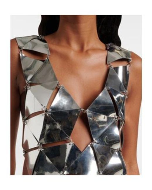Rabanne White Assembly Cutout Minidress