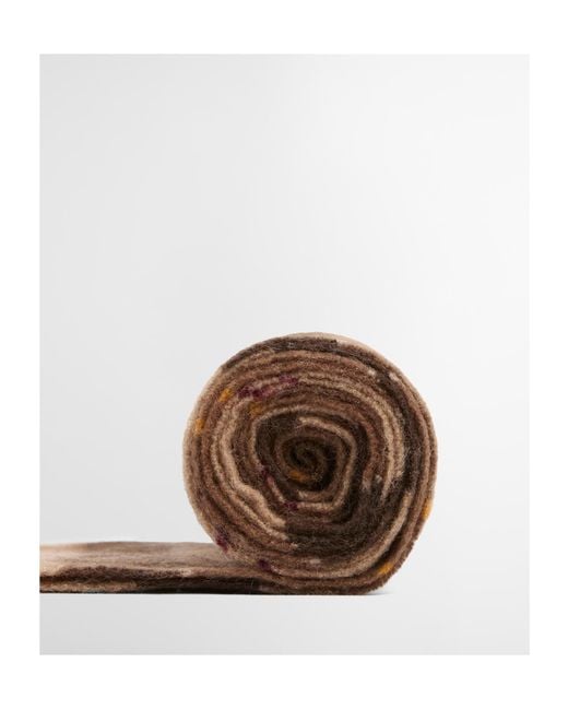 Barbour Brown Tartan Fringed Scarf