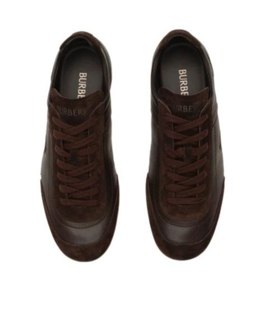 Burberry Brown Knight Runner Sneakers for men