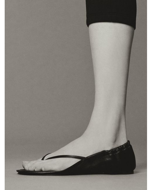 Jacquemus Black The Flat Sandals