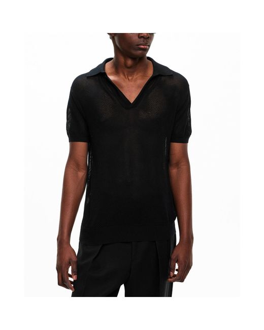 Tom Ford Black Short-Sleeve Knit Top for men