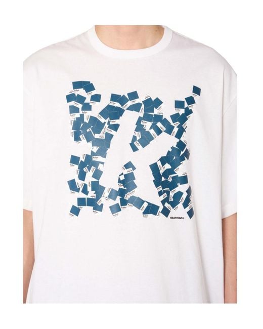 Kolor White Crew-Neck T-Shirt for men