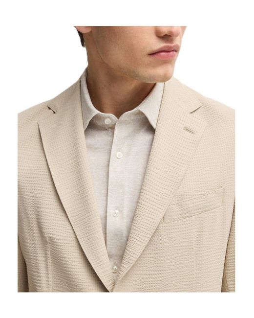 Boss Natural Single-Breasted Blazer for men