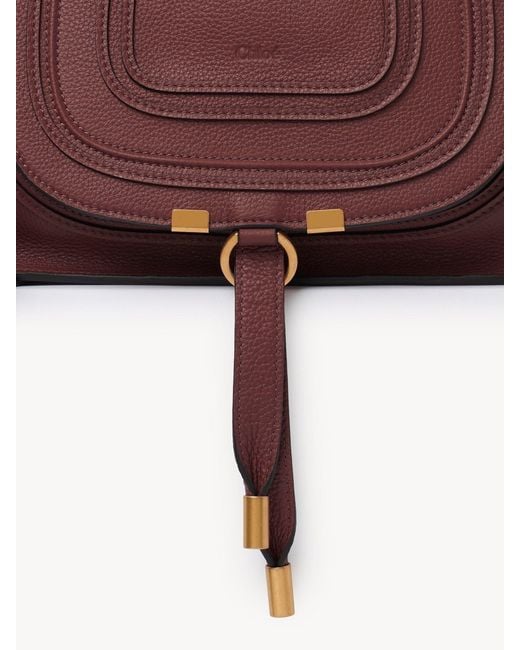 Chloé Brown Chloé Marcie Top Handle Shoulder Bag