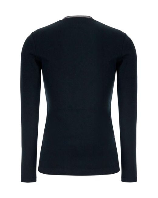 Fabiana Filippi Black Trim V-Neck Knitted Sweater