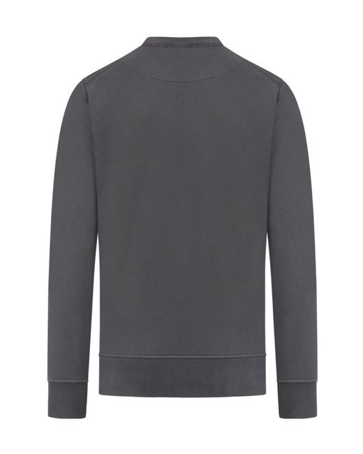 Stone Island Gray Industrial One-Print Cotton Sweatshirt for men